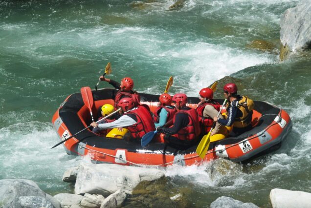 Rafting is a great recreational outdoor activities!